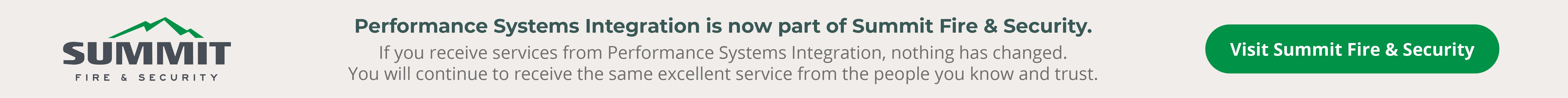 PSI Now Part of Summit Fire Security