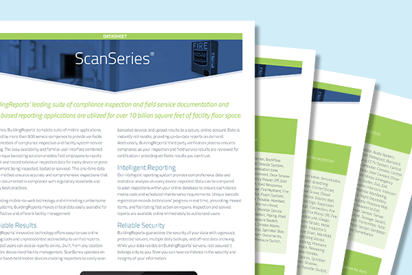 BuildingReports ScanSeries datasheet